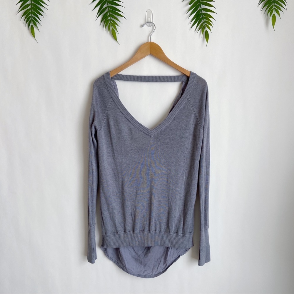 Lululemon Gray Unity Open Back Pullover - image 3
